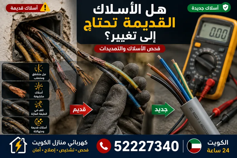 كيف تعرف أن الأسلاك الكهربائية القديمة تحتاج إلى تغيير؟