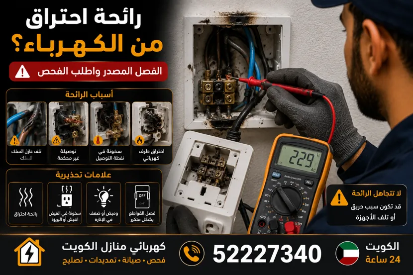 رائحة احتراق من الكهرباء في المنزل: الأسباب وما الذي يجب فعله